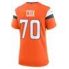 Marques Cox Denver Broncos Nike Women's Team Game Jersey - Orange - Detail View