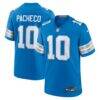 Isiah Pacheco Detroit Lions Nike Team Game Jersey - Blue - Front View