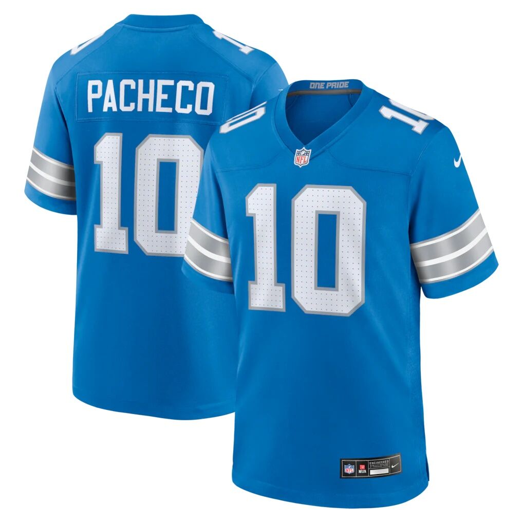 Isiah Pacheco Detroit Lions Nike Team Game Jersey