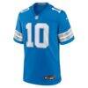 Isiah Pacheco Detroit Lions Nike Team Game Jersey - Blue - Side View