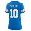 Isiah Pacheco Detroit Lions Nike Women's Team Game Jersey - Blue - Detail View