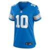 Isiah Pacheco Detroit Lions Nike Women's Team Game Jersey - Blue - Side View