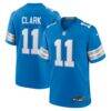 Damone Clark Detroit Lions Nike Team Game Jersey - Blue - Front View