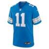 Damone Clark Detroit Lions Nike Team Game Jersey - Blue - Side View