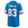 Tyler Conklin Detroit Lions Nike Team Game Jersey - Blue - Detail View