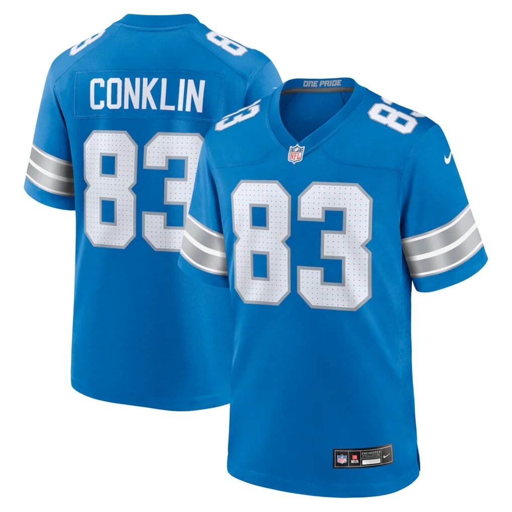 Tyler Conklin Detroit Lions Nike Team Game Jersey