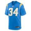Keaton Mitchell Los Angeles Chargers Nike Team Game Jersey - - Side View