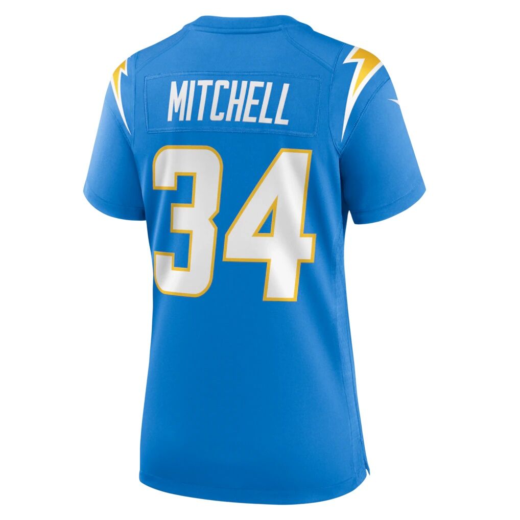 Keaton Mitchell Los Angeles Chargers Nike Women's Team Game Jersey -  Powder Blue
