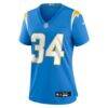 Keaton Mitchell Los Angeles Chargers Nike Women's Team Game Jersey - - Side View