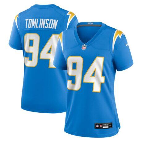 Dalvin Tomlinson Los Angeles Chargers Nike Women's Team Game Jersey - - Front View