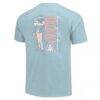 Arizona Wildcats Women's Americana Mascot Comfort Colors T-Shirt - - Detail View