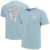Arizona Wildcats Women's Americana Mascot Comfort Colors T-Shirt - - Front View