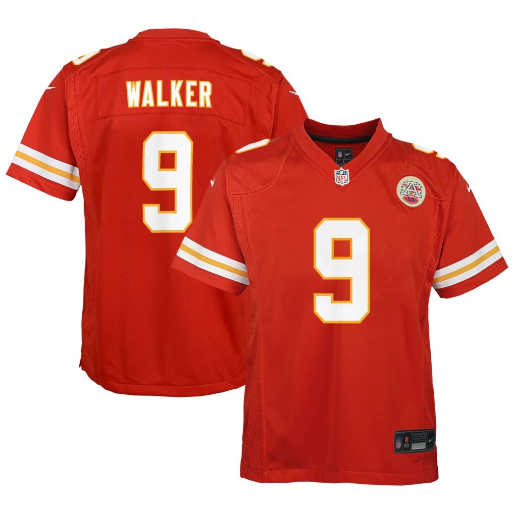 Kenneth Walker III Kansas City Chiefs Nike Youth Game Jersey