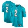 Malik Willis Miami Dolphins Nike Youth Game Jersey - Teal - Front View