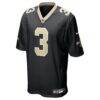 Travis Etienne Jr New Orleans Saints Nike Youth Game Jersey - Black - Alt1