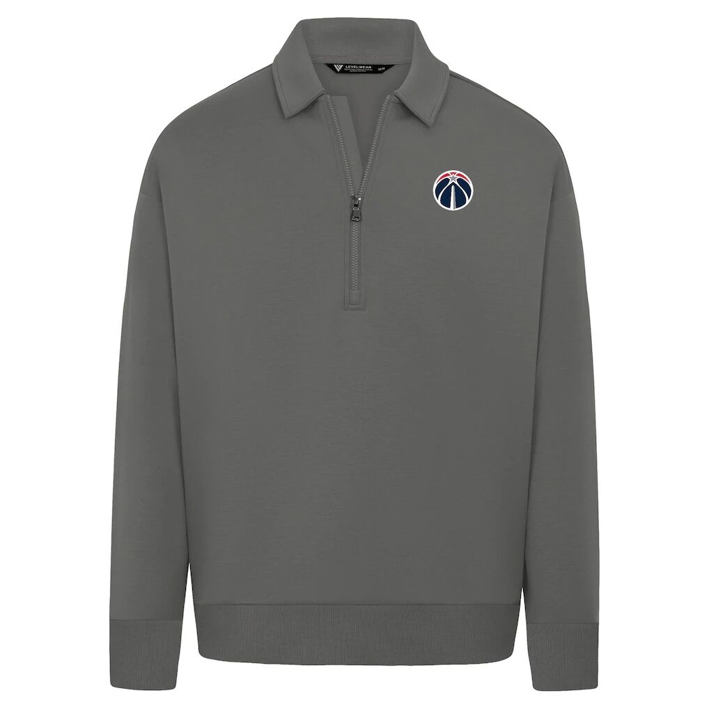 Washington Wizards Levelwear Unisex Luxe Signature Quarter-Zip Tri-Blend Sweatshirt