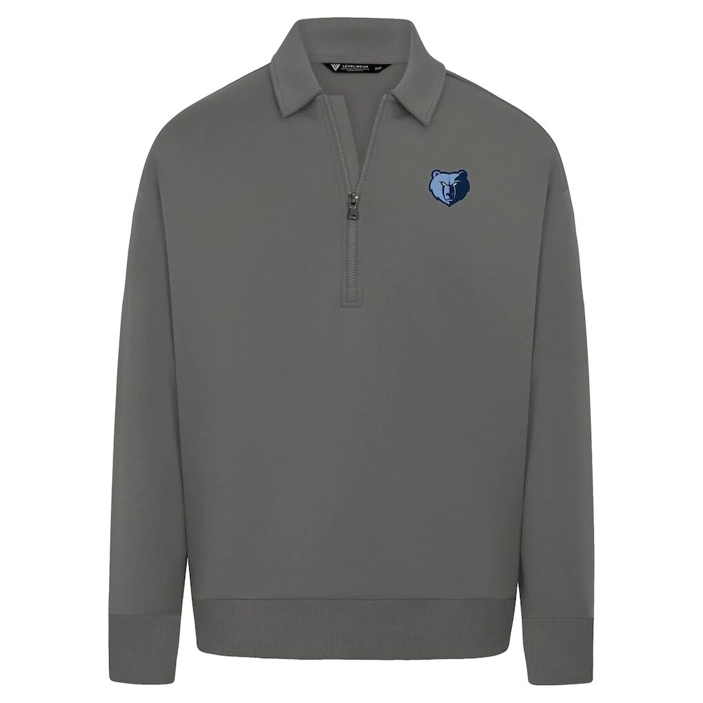 Memphis Grizzlies Levelwear Unisex Luxe Signature Quarter-Zip Tri-Blend Sweatshirt