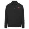 Miami Heat Levelwear Unisex Luxe Signature Quarter-Zip Tri-Blend Sweatshirt - Black - Side View