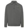 New Orleans Pelicans Levelwear Unisex Luxe Signature Quarter-Zip Tri-Blend Sweatshirt - Gray - Side View