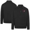 Portland Trail Blazers Levelwear Unisex Luxe Signature Quarter-Zip Tri-Blend Sweatshirt - Black - Front View