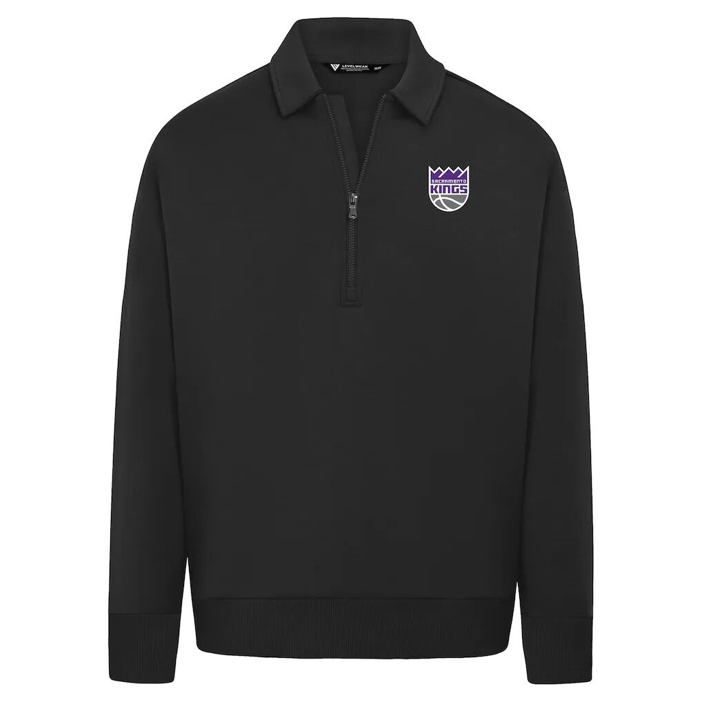 Sacramento Kings Levelwear Unisex Luxe Signature Quarter-Zip Tri-Blend Sweatshirt