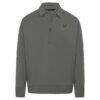San Antonio Spurs Levelwear Unisex Luxe Signature Quarter-Zip Tri-Blend Sweatshirt - Gray - Side View