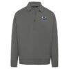 Charlotte Hornets Levelwear Unisex Luxe Signature Quarter-Zip Tri-Blend Sweatshirt - Gray - Side View