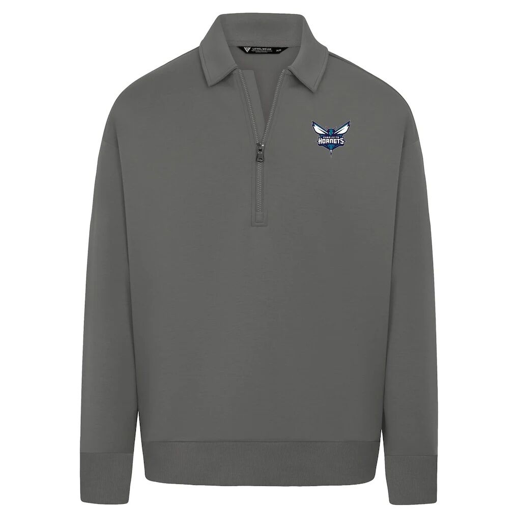 Charlotte Hornets Levelwear Unisex Luxe Signature Quarter-Zip Tri-Blend Sweatshirt