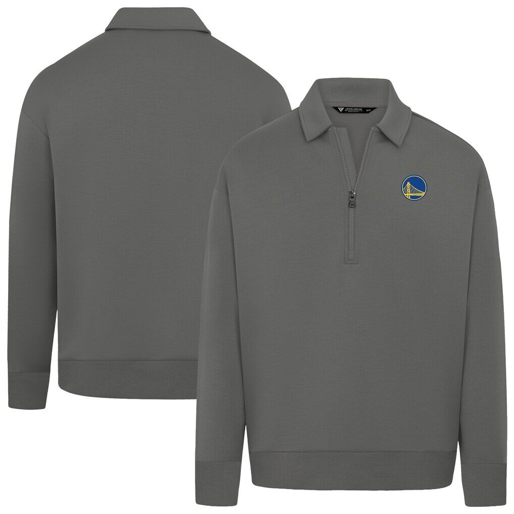 Golden State Warriors Levelwear Unisex Luxe Signature Quarter-Zip Tri-Blend Sweatshirt