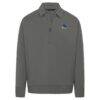 Golden State Warriors Levelwear Unisex Luxe Signature Quarter-Zip Tri-Blend Sweatshirt - Gray - Side View