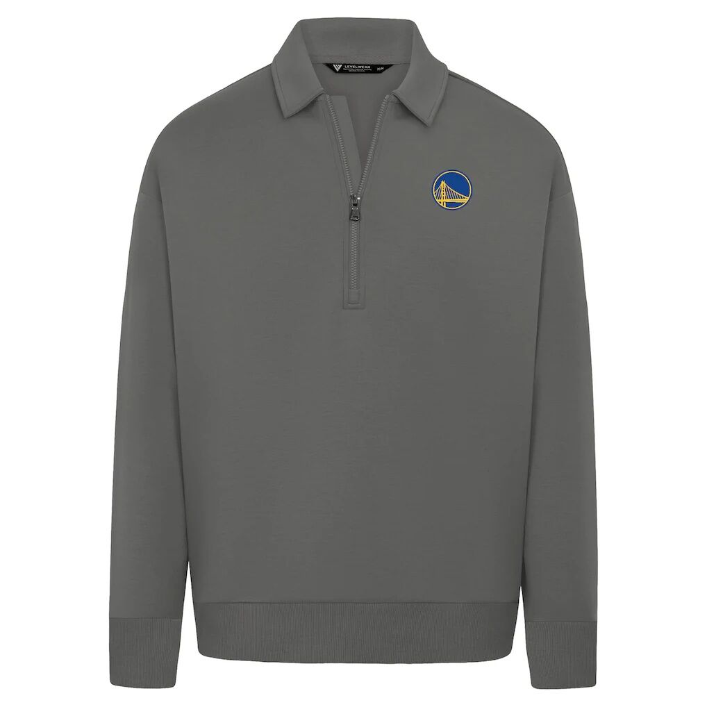 Golden State Warriors Levelwear Unisex Luxe Signature Quarter-Zip Tri-Blend Sweatshirt