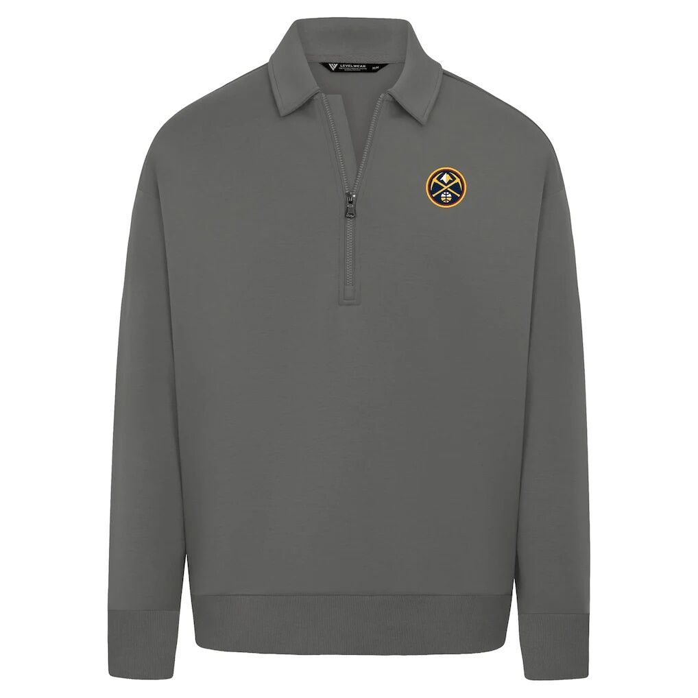 Denver Nuggets Levelwear Unisex Luxe Signature Quarter-Zip Tri-Blend Sweatshirt