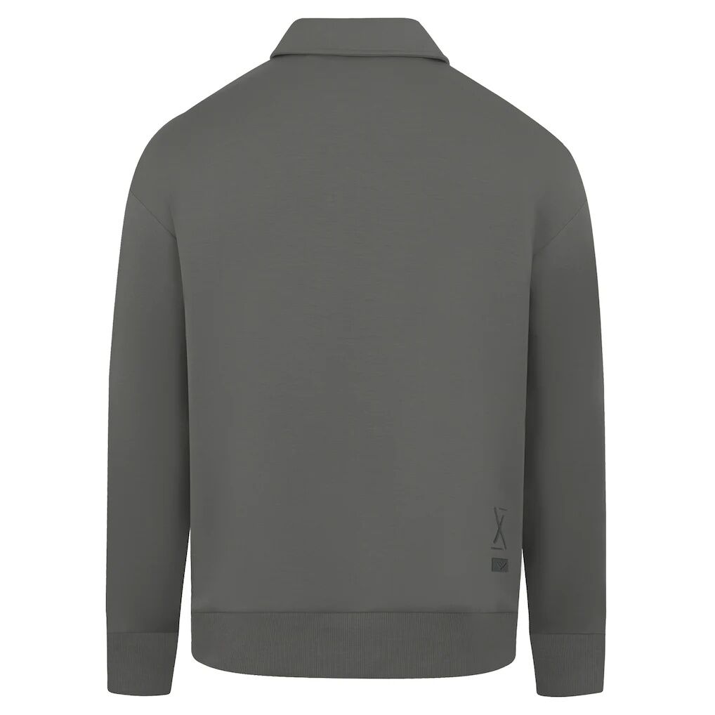 Detroit Pistons Levelwear Unisex Luxe Signature Quarter-Zip Tri-Blend Sweatshirt