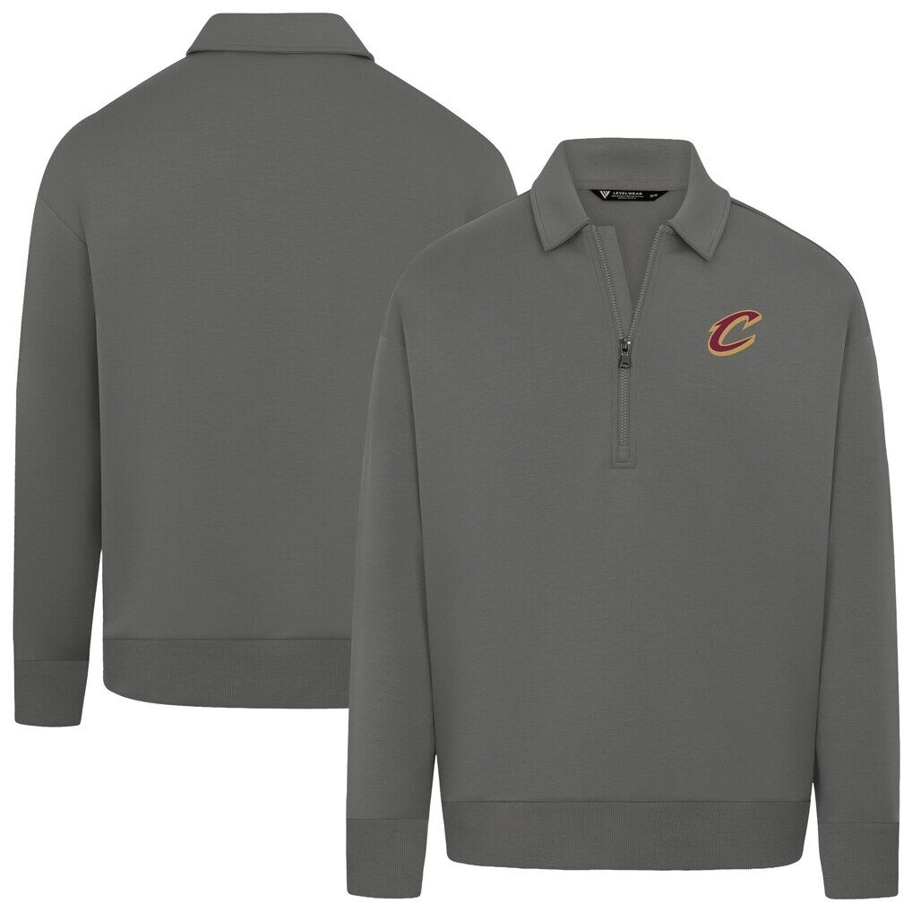 Cleveland Cavaliers Levelwear Unisex Luxe Signature Quarter-Zip Tri-Blend Sweatshirt