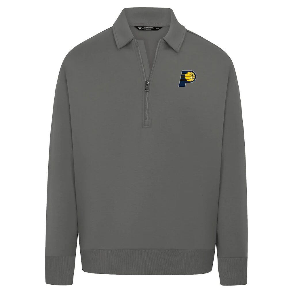 Indiana Pacers Levelwear Unisex Luxe Signature Quarter-Zip Tri-Blend Sweatshirt