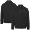 Houston Rockets Levelwear Unisex Luxe Signature Quarter-Zip Tri-Blend Sweatshirt - Black - Front View