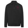 Houston Rockets Levelwear Unisex Luxe Signature Quarter-Zip Tri-Blend Sweatshirt - Black - Side View