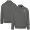 LA Clippers Levelwear Unisex Luxe Signature Quarter-Zip Tri-Blend Sweatshirt - Gray - Front View