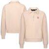 Houston Rockets Levelwear Women's Canmore Tri-Blend Quarter-Zip Pullover - - Front View