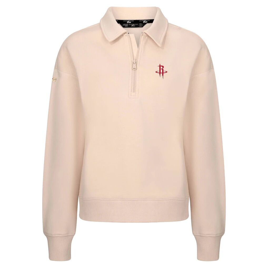 Houston Rockets Levelwear Women's Canmore Tri-Blend Quarter-Zip Pullover - Khaki