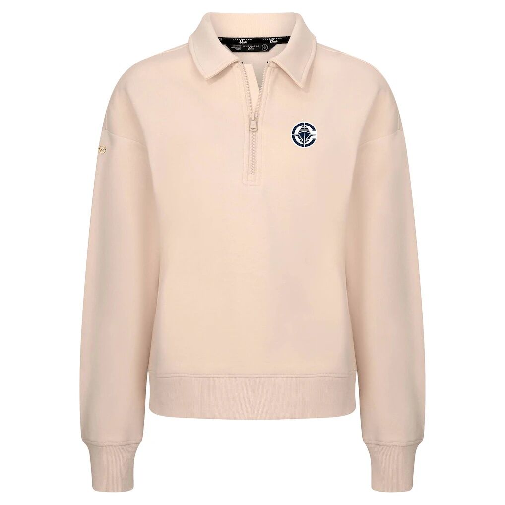 LA Clippers Levelwear Women's Canmore Tri-Blend Quarter-Zip Pullover - Khaki