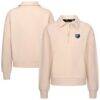 Memphis Grizzlies Levelwear Women's Canmore Tri-Blend Quarter-Zip Pullover - - Front View
