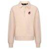 Portland Trail Blazers Levelwear Women's Canmore Tri-Blend Quarter-Zip Pullover - - Side View
