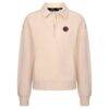 Toronto Raptors Levelwear Women's Canmore Tri-Blend Quarter-Zip Pullover - - Side View
