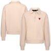 Chicago Bulls Levelwear Women's Canmore Tri-Blend Quarter-Zip Pullover - - Front View