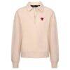 Chicago Bulls Levelwear Women's Canmore Tri-Blend Quarter-Zip Pullover - - Side View