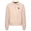 Detroit Pistons Levelwear Women's Canmore Tri-Blend Quarter-Zip Pullover - - Side View