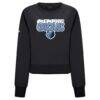 Memphis Grizzlies Levelwear Women's Judd Bloop Cropped Sweatshirt - Black - Side View