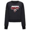 Miami Heat Levelwear Women's Judd Bloop Cropped Sweatshirt - Black - Side View