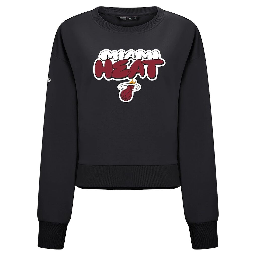 Miami Heat Levelwear Women's Judd Bloop Cropped Sweatshirt